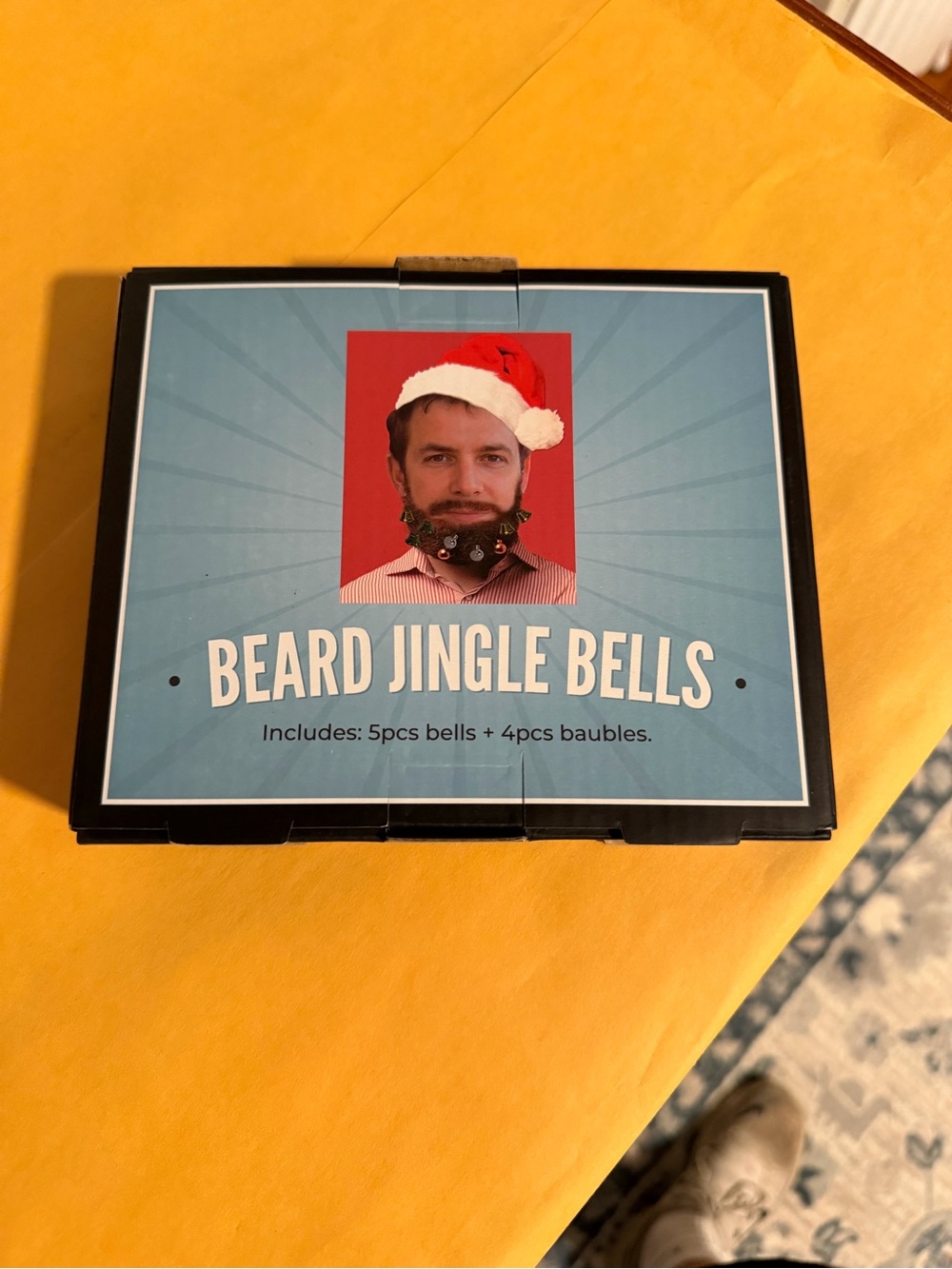 Beard Jingle Bells - Festive Beard Accessories (Blue)